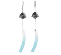 Pqahffowr Campanello a Vento Giapponese Nero Carillon a Vento in Ghisa del Sud Campanello di Fascino per, Installazione Facile