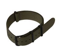 Pqahffowr Cinturino per orologio all'aperto in tessuto di nylon verde militare 20 mm per WB2034