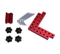 Pqahffowr Clip di fissaggio ad angolo retto da 120 mm, fissaggio ausiliario a forma di L a 90 gradi, fissaggio del pannello di posizionamento, strumento di serraggio per la lavorazione del legno