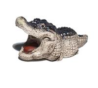Pqahffowr Coccodrillo Baby Figurina Tea Pet per la Decorazione del Giardino di Casa, Simpatica Statua di Coccodrillo, Mini Alligatori Figurina Resistente Facile da Installare C