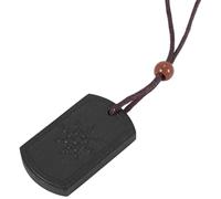 Pqahffowr Collana con Pendente con Rocce Vulcaniche Anti Emf Ciondolo con Protezione dalle Radiazioni Energia Quantum Bio Science Negativi