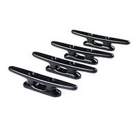 Pqahffowr Confezione da 4 4 pollici tacchetto da barca nero tacchetti da kayak tacchetti da banchina da barca tacchetto da canoa kayak da barca in nylon nero