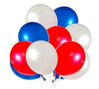 Pqahffowr Confezione da 60 Palloncini Rossi E Blu Palloncini per Feste nel Lattice da 12 Pollici Decorazione per Feste di Compleanno per Tutte Le Occasioni