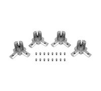 Pqahffowr Connettore di Staffa Angolo Di Estrussione A 3 Vie di SERIE 4Pc 2020 per il Profilo Di Estrusione di Alluminio Slot a T 6Mm Europeo 20X20Mm