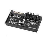 Pqahffowr Controller Velocità Ventilatore PWM Alimentazione CC Ad Alta Potenza Regolatore Ventola 4 Pin Controllo Velocità Ventola NAS Regolatore Ventilatore PWM 4 Vie
