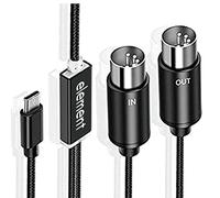 Pqahffowr da Midi Un USB C Tipo C Convertitore Midi USB con Spia per Computer Organo Elettronico