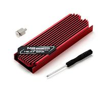 Pqahffowr Dissipatore di SSD Ultra Sottile M.2 M2 2280 Disco Rigido Semiconduttori in Alluminio Radiatore Raffreddamento Cuscino Termico Rosso