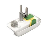 Pqahffowr domestico Scolapiatti Anti-Spruzzo Scolapiatti Pad Spugna Panno Lana d'acciaio Gadget Scatola di immagazzinaggio,B