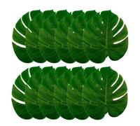 Pqahffowr Foglie di palma tropicali artificiali decorazione per feste nella giungla animale estate matrimonio hawaiano decorazione da tavolo per XXL facile da usare