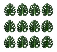 Pqahffowr Foglie di palma tropicali artificiali decorazione per feste nella giungla animale estate matrimonio hawaiano decorazione da tavolo per XL facile da installare facile da usare