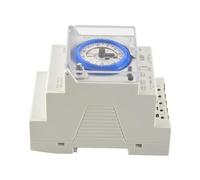 Pqahffowr Interruttore Timer Meccanico Analogico 110V-220V 24 Ore Al Giorno Programmabile 15Min Tempo Di Presa Relè Di Commutazione SUL181D Caldo