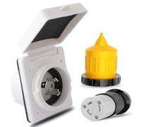 Pqahffowr Kit di Alimentazione Bolo di Uscita Ingresso Corrente RV 30 A con Protezione di Avvio 125 V NEMA L5-30P L5-30R Connettore