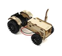 Pqahffowr Kit Progetto Asta di Apprendimento Pedagogico per Bambini Scuola Educazione Scientifica Auto Trattore in Legno 1 Set