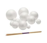 Pqahffowr Kit Progetto Solare, PlanetModel Crafts 14 Palline Sfere di Polistirene di Dimensioni Miste per Progetti Scientifici Scolastici