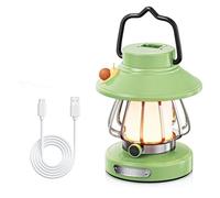 Pqahffowr Lampada a Ingranaggio per Bambini, Lanterna da per Emergenze, Escursionismo, Uragano - Verde