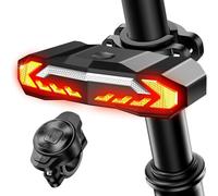 Pqahffowr Luce Posteriore Della Bicicletta Intelligente con Lampeggiante e Luce Stop, Allarme Antifurto per Bici con , Luce Posteriore Della Bicicletta Impermeabile IP65