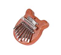 Pqahffowr Mini Kalimba 8 Squisito Pianoforte con Dito e Pollice, Regalo per Principianti Amanti Della Musica, Simpatico Orsetto Pendente Facile da Installare Facile da Usare