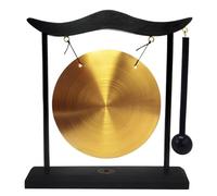 Pqahffowr Mini Tavolo Gong da Tavolo Campanella A Strumento A Percussione Piatti Gong con Mazzuolo per Decorazioni per la Casa Regalo per L'Inaugurazione della Casa: Un Facile da Usare