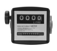 Pqahffowr Misuratore di Carburante Medico Flusso del Carburante a 4 Cifre Flussometro del Carburante Medico 25 Mm (Filettatura interna da 1 Pollice) 5-30 GPM/20-120L/Min