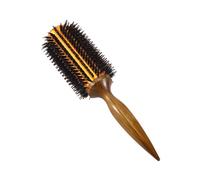 Pqahffowr Pettine per Capelli nel Twill Dritto Rotante nel di Cinghiale Naturale Barile Tondo Che Soffia Arricciatura Strumento per Lo Styling per Parrucchieri DIY