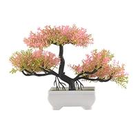 Pqahffowr Piante Artificiali Bonsai Piccolo Vaso per Piante Finte Fiori in Vaso Bonsai Finti per la Casa della Stanza Tavolo Hotel Garden Decor A