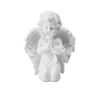 Pqahffowr Puro in Preghiera in Ginocchio con Ala Statua da Giardino in Resina Statuetta Commemorativa in Resina da Giardino Regalo