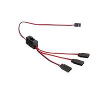 Pqahffowr RC Servo Extension da 1 Un 3 Y Wire Cable LED Interruttore di Alimentazione per Il Controllo della Luce per JR Futaba RC Model