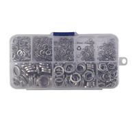 Pqahffowr Rondella una Molla Set Assortimento di Rondelle Una Molla in Acciaio 304 (410 Pezzi, 8 Taglie)