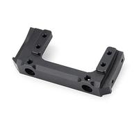 Pqahffowr Servo Supporto per Paraurti Anteriore nel Lega di Alluminio per 1/10 RC Crawler Axial SCX10 II AX90046 90046 90047 Parte di Aggiornamento, Nera