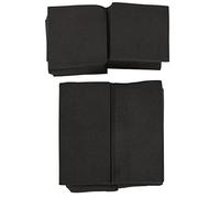 Pqahffowr Set di 16 pezzi di schiuma acustica, 12 pezzi, base a bassa schiuma da parete + 4 pezzi, isolamento acustico in schiuma ignifuga ad alta densità