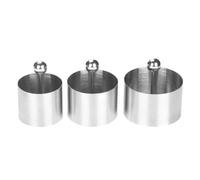 Pqahffowr Set di tre piatti rotondi fatti a mano per hamburger, utensili da cucina, decorazione della cucina