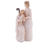 Pqahffowr Statue della Sacra Famiglia Gesù Giuseppe Statuetta Religiosa Cattolica Decorazioni per la Casa per Presepe Domestico Regalo di Natale