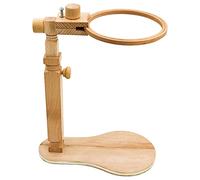 Pqahffowr Supporto per Ricamo Supporto per Telaio per Ricamo Supporto per Telaio per Ricamo in Legno di Faggio Supporto per Telaio per Ricamo A Libere