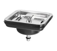 Pqahffowr Tappo di filtro lavavetri quadrato in acciaio inox lavello da cucina tappo cestello filtro tappo tappo di scarico elettrodomestici da cucina