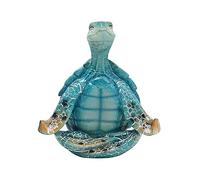 Pqahffowr Tartaruga- Meditazione Yoga Tartaruga Decor- Yoga Tartaruga Figurina per La Decorazione della Stanza del Giardino Spirituale (B)