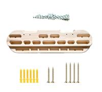 Pqahffowr Tasto di arrampicata Forza Rock Board Portatile Pull-Up Arrampicata Hangboard Grip Rinforzo -Bras Eserciziatore
