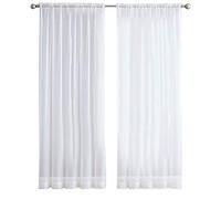Pqahffowr Tende nel Tulle Super Morbido 2Pcs Super Morbide per La Decorazione del Soggiorno Velo Moderno nel Chiffon Voile Trasparente