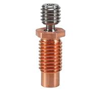 Pqahffowr Ugello Della Stampante 3D Bimetallico Tutto Metallo V6-TCrazy Heat Break Titanio e Rame Gola Bimetallica per Riscaldamento Hotend V6 da 1,75 Mm