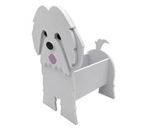 Pqahffowr Vaso di fiori per cani dei cartoni animati, vaso di fiori per cani da assemblare, fioriera di fiori, ornamento di decorazione per C 1 pezzo