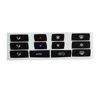 PQAIECXD Auto Pulsante Adesivi Compatibile con BMW per X3 E83 2003 2004 2005 2006 2007 2008 2009 2010 Auto Aria Condizionata AC Climatizzatore Pulsante Manopola Adesivi Interni