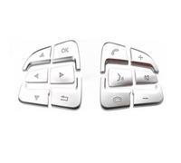 PQAIECXD N Compatibile con Benz per A W176 W177 per GLE W166 W167 C292 2016 2017-2019 Adesivi per Pulsanti di Commutazione del Volante Interno Dell'auto