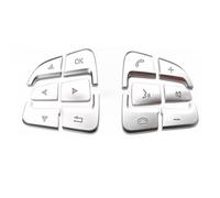 PQAIECXD N Compatibile con Benz per B W246 W242 per CLA C117 X117 2015 2016 2017 2018 2019 Adesivi per Pulsanti di Commutazione del Volante Interno Dell'auto