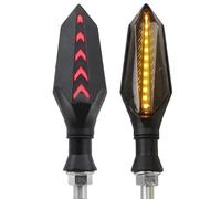 PQAIECXD Z 2PCS/4PCS Universale Motociclo Indicatore di Direzione Lampeggiante Sequenziale Luci di Segnalazione Lampeggianti Luci di Marcia Moto Accessori Luci Lampeggianti(Red,2piece)