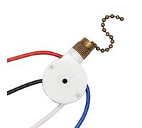 pQirnvIL 1 PZ Interruttore Luci Ventilatore da Soffitto ZingEar ZE-208S E89885 Interruttore Ventilatore 3 Velocità 4 Fili Tirare Catena, Interruttore Luci Ventilatore,