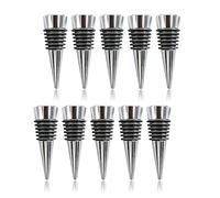 pQirnvIL 10 PZ Tappo per Vino, Tappi per Bottiglie di Vino Decorativi Riutilizzabili Set di Tappo per Risparmiatore di Vino per La Festa di Nozze Cucina Bar