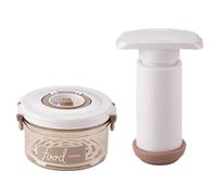 pQirnvIL Contenitori Sottovuoto per Conservazione Alimenti con Pompa Manuale, Macchina Sottovuoto Universale per Dispensa Portatile 630ML