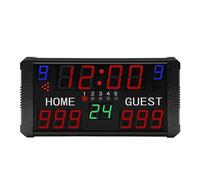 PQLXJJYUR Tabellone Segnapunti Elettronico Portatile A LED con Visualizzazione dei Numeri Digitale for Pallacanestro Multisport Facile da Leggere