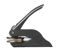 PQLXJJYUR Timbro Goffratore Matrimonio Biblioteca Libro Sigilli Privati Busta Invito A Una Festa Timbri A Secco Goffratura Nitida(Black Embossing)