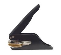 PQLXJJYUR Timbro Goffratore Matrimonio Biblioteca Libro Sigilli Privati Busta Invito A Una Festa Timbri A Secco Goffratura Nitida(Round BK Stamp)