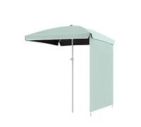 PQPQLI Ombrellone da Esterno Quadrato 160x160cm Telo Parasole Resistente all'Acqua E Protezione UV UPF 50+ per Giardino Terrazzo Spiaggia Senza Base(Cyan)
